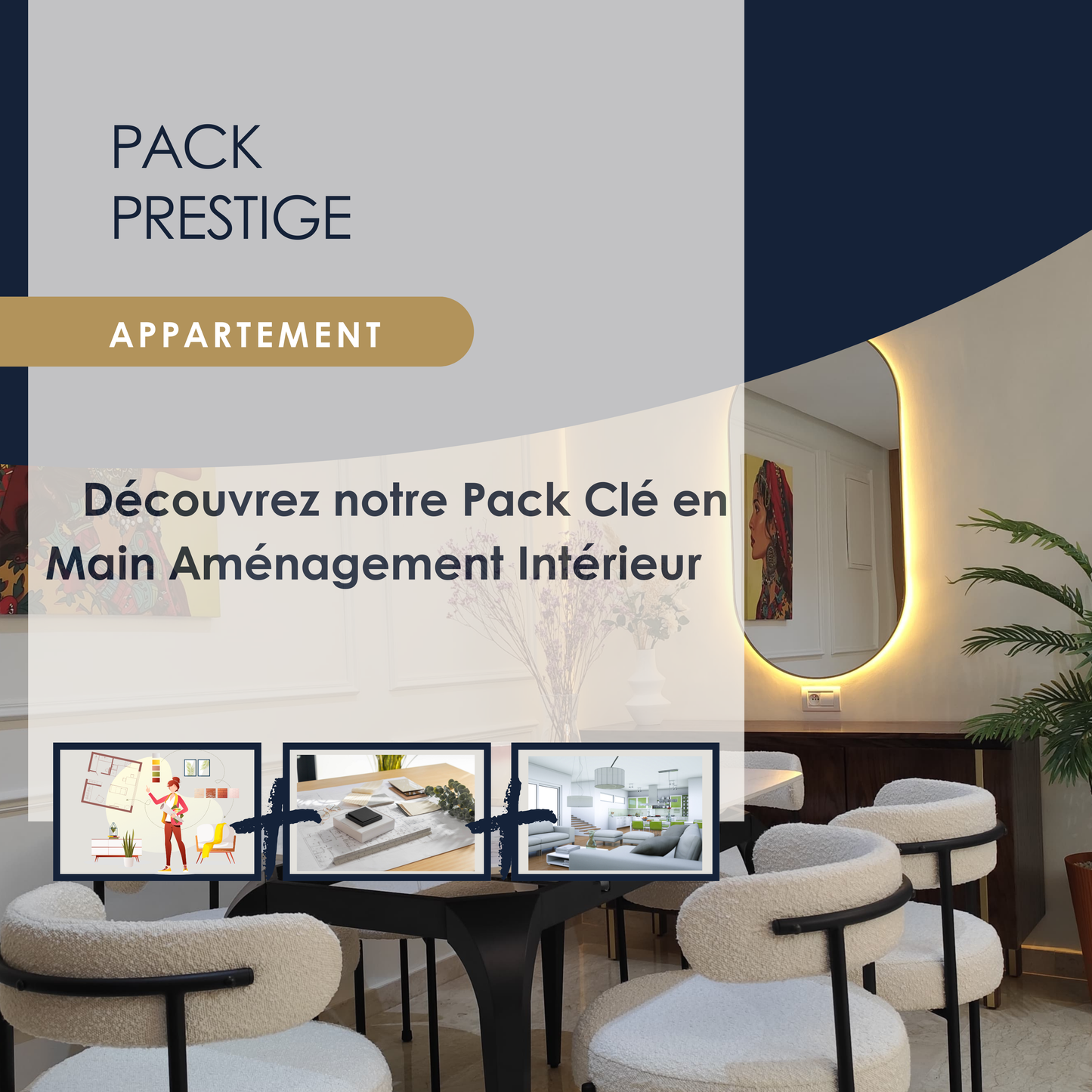 Architecte d'intérieur Clé en Main Pack Prestige Appartement