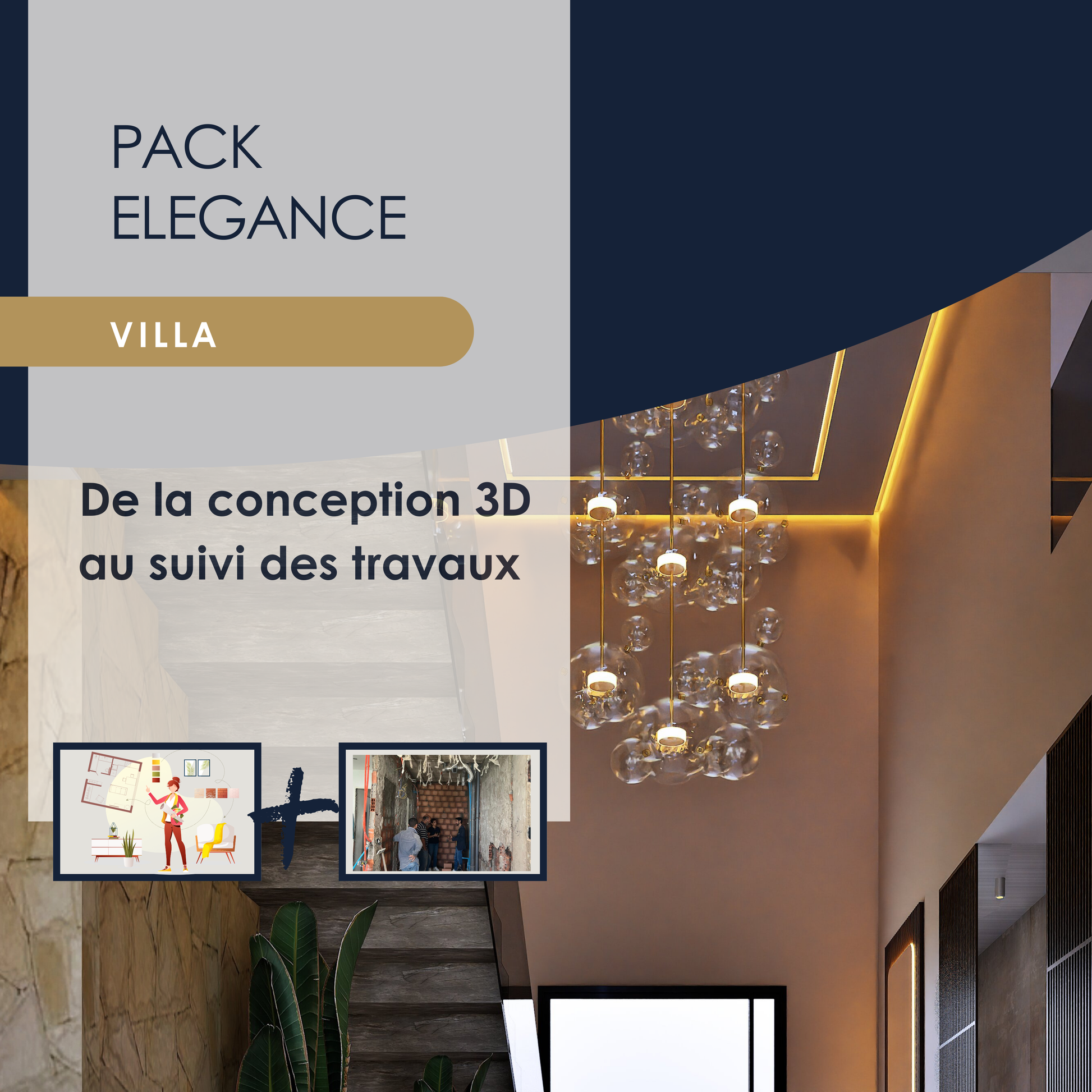 Architecte d'intérieur Pack Elégance Villa
