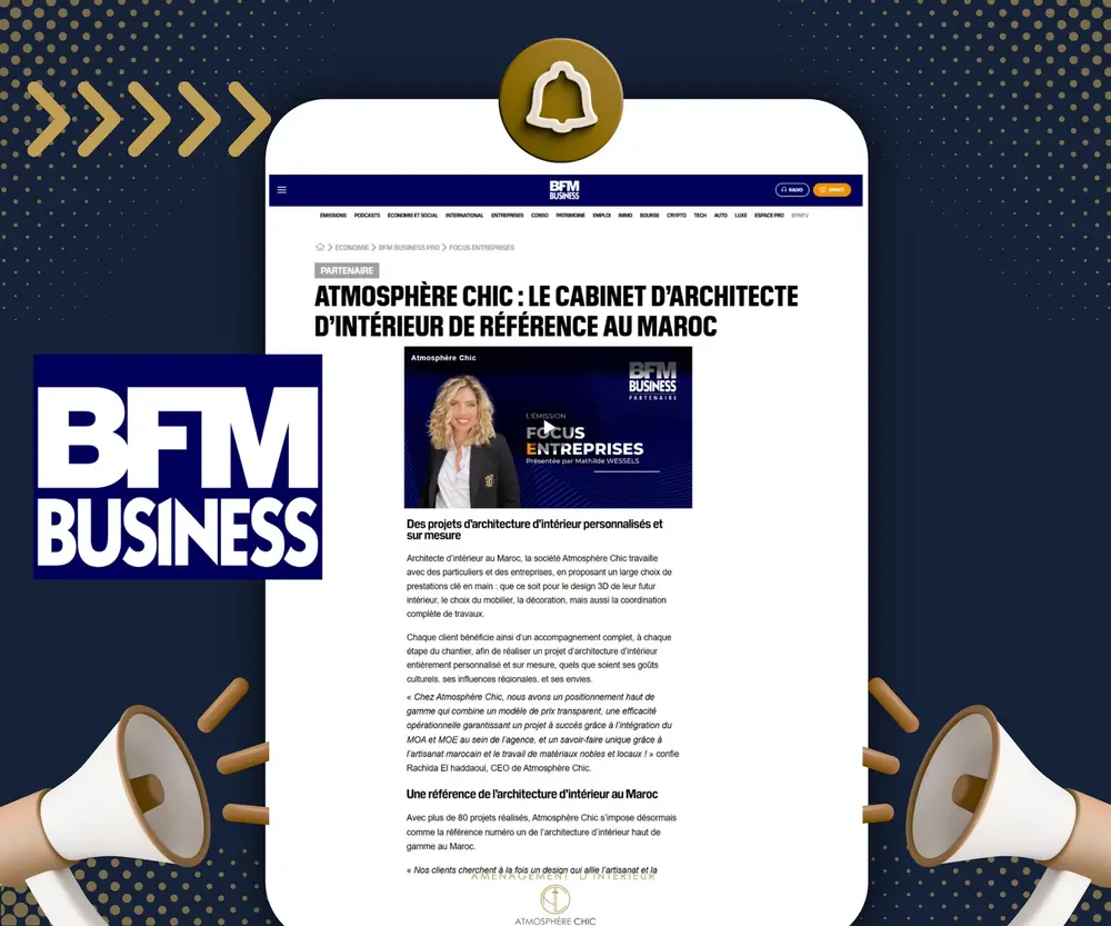 Article de BFM Business consacré à Atmosphère Chic