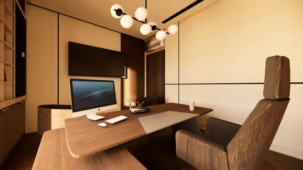 Bureau de direction (rendu 3D)