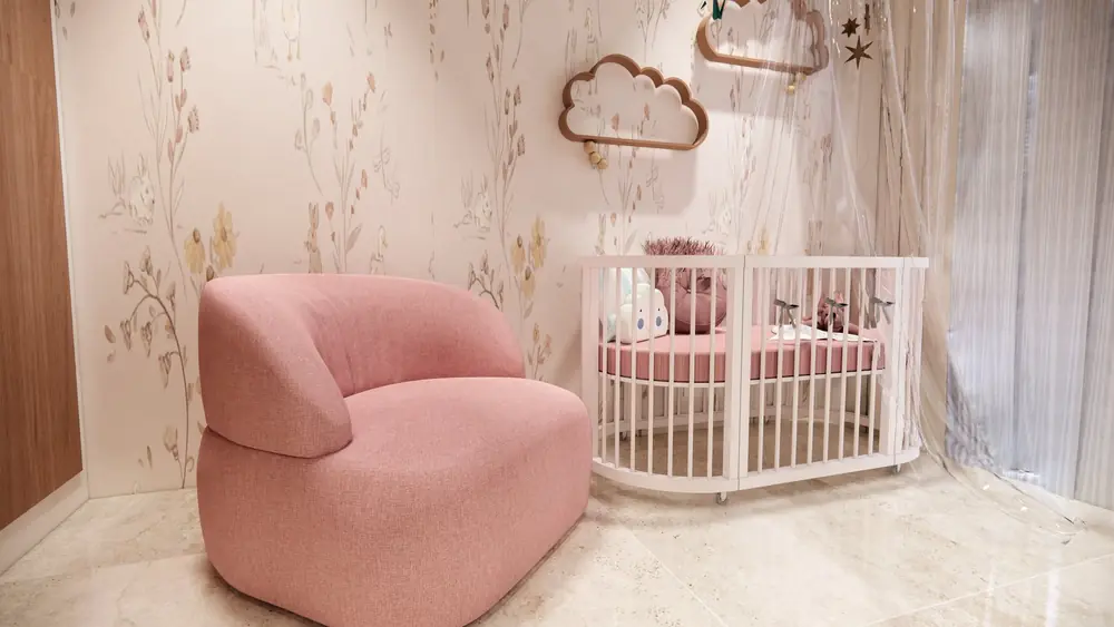Chambre de bébé (rendu 3D)
