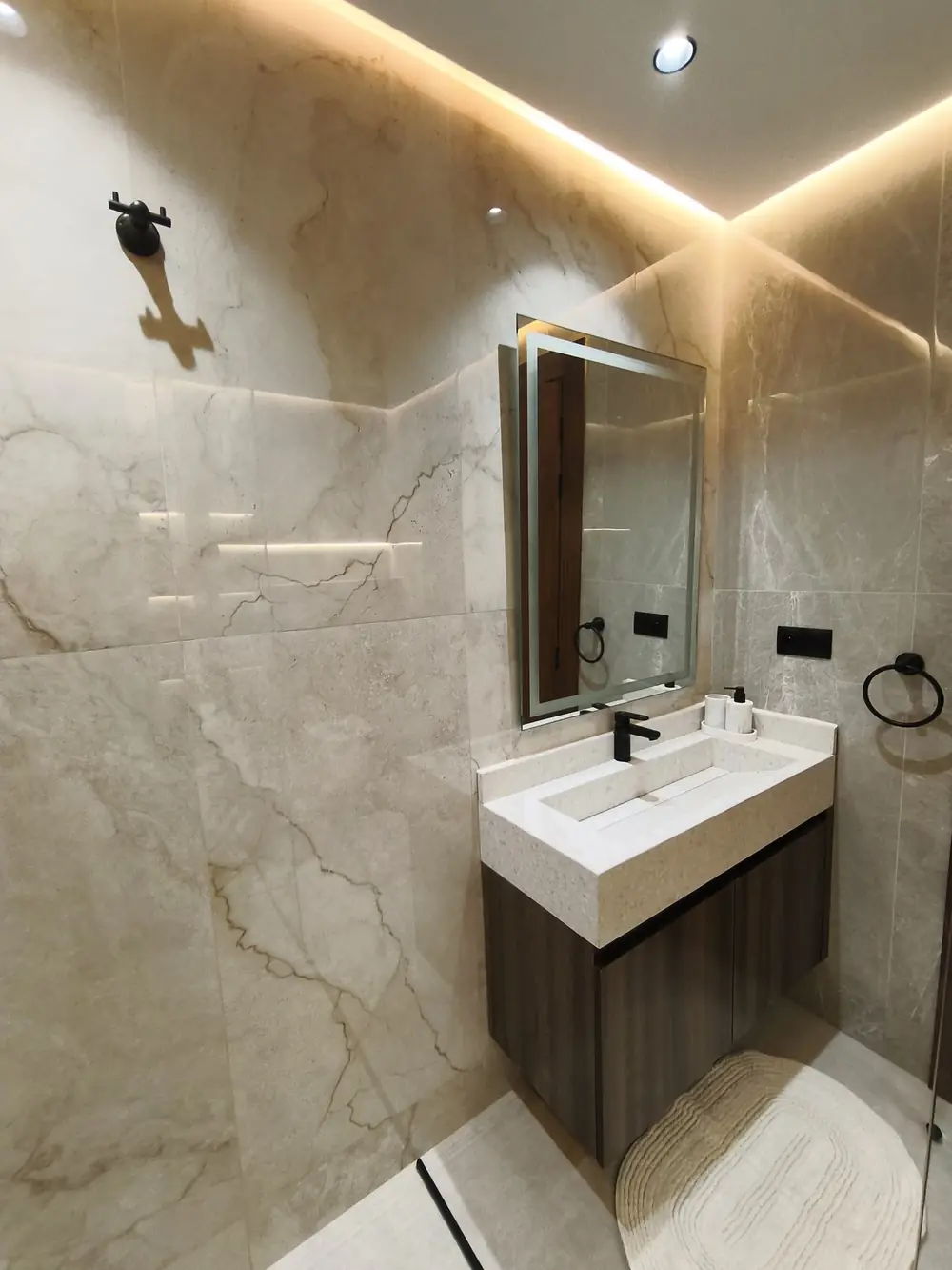 Salle de bain d'amis, Villa H. Marrakech