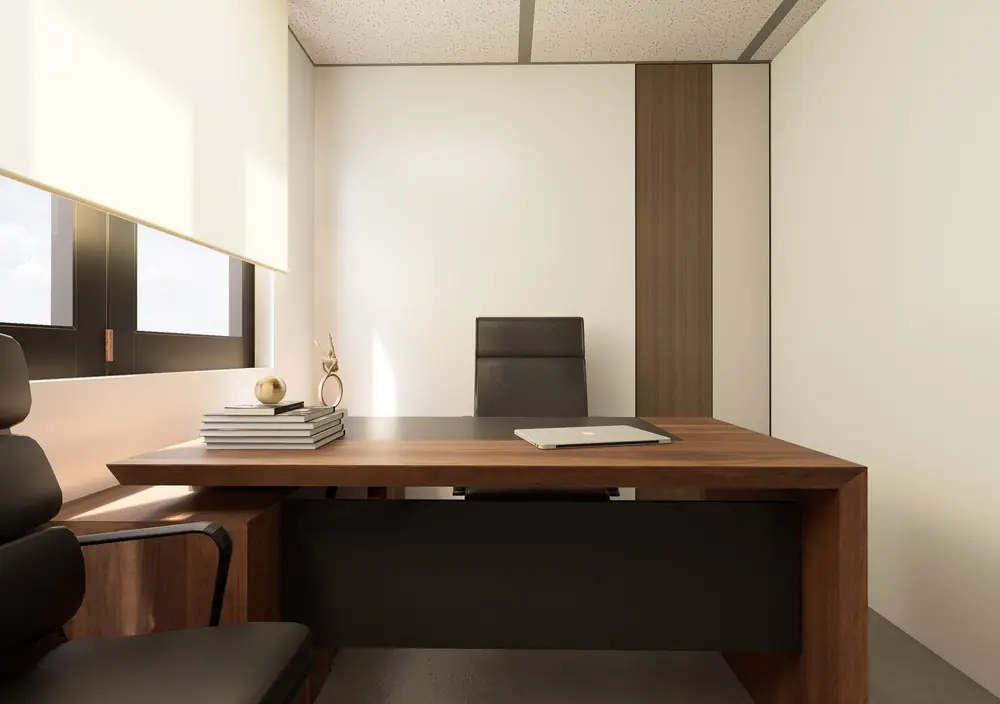 Rendu 3D du bureau de direction, locaux professionnels à Casablanca