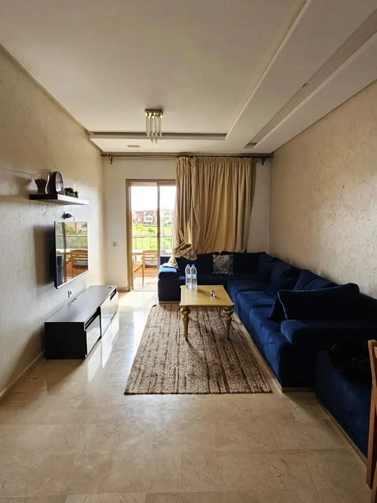Séjour avant rénovation, appartement à Marrakech